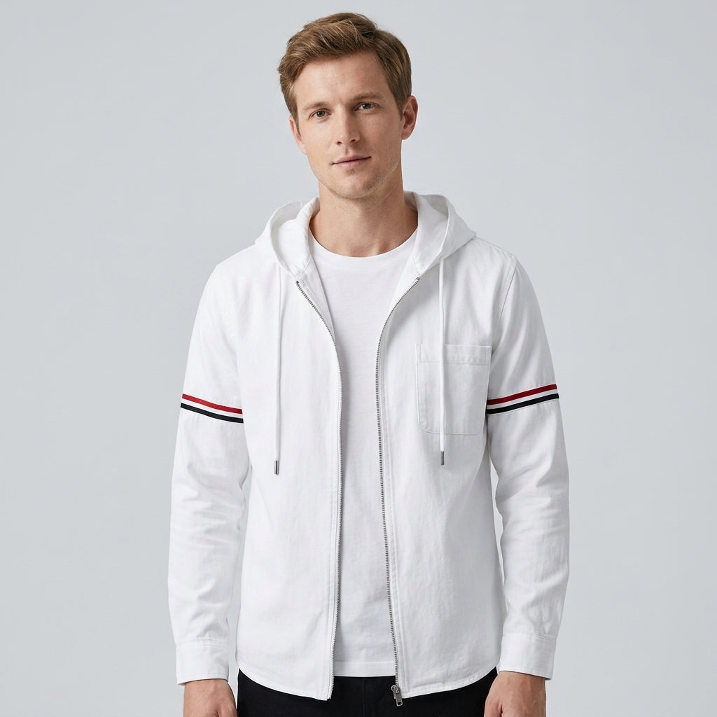 Hooded Jacket with Zip for Men