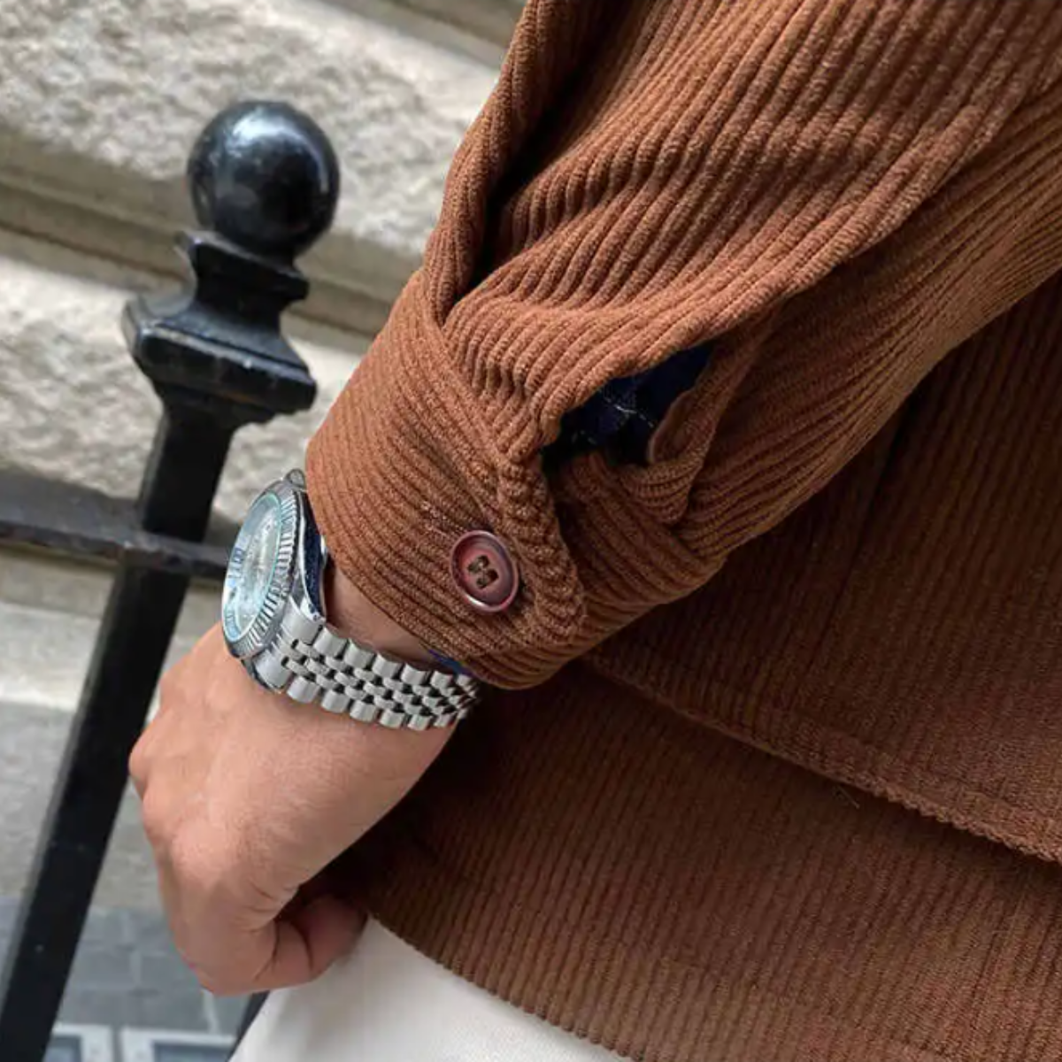 The Paddington Men’s Casual Button-Up Linen Overshirt Jacket