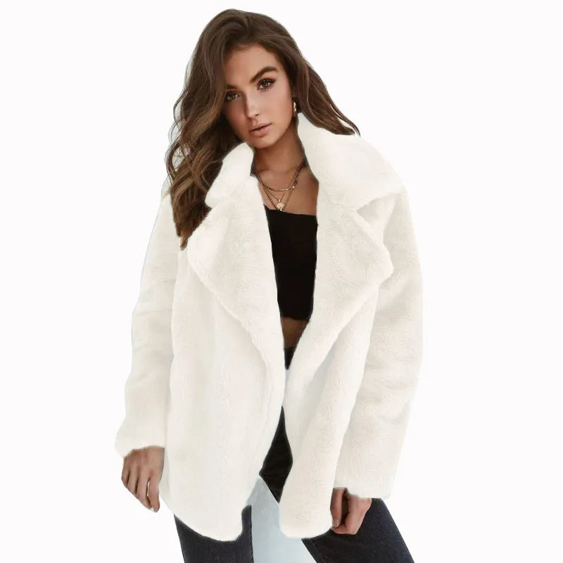 Mila – Plush Teddy Faux Fur Coat