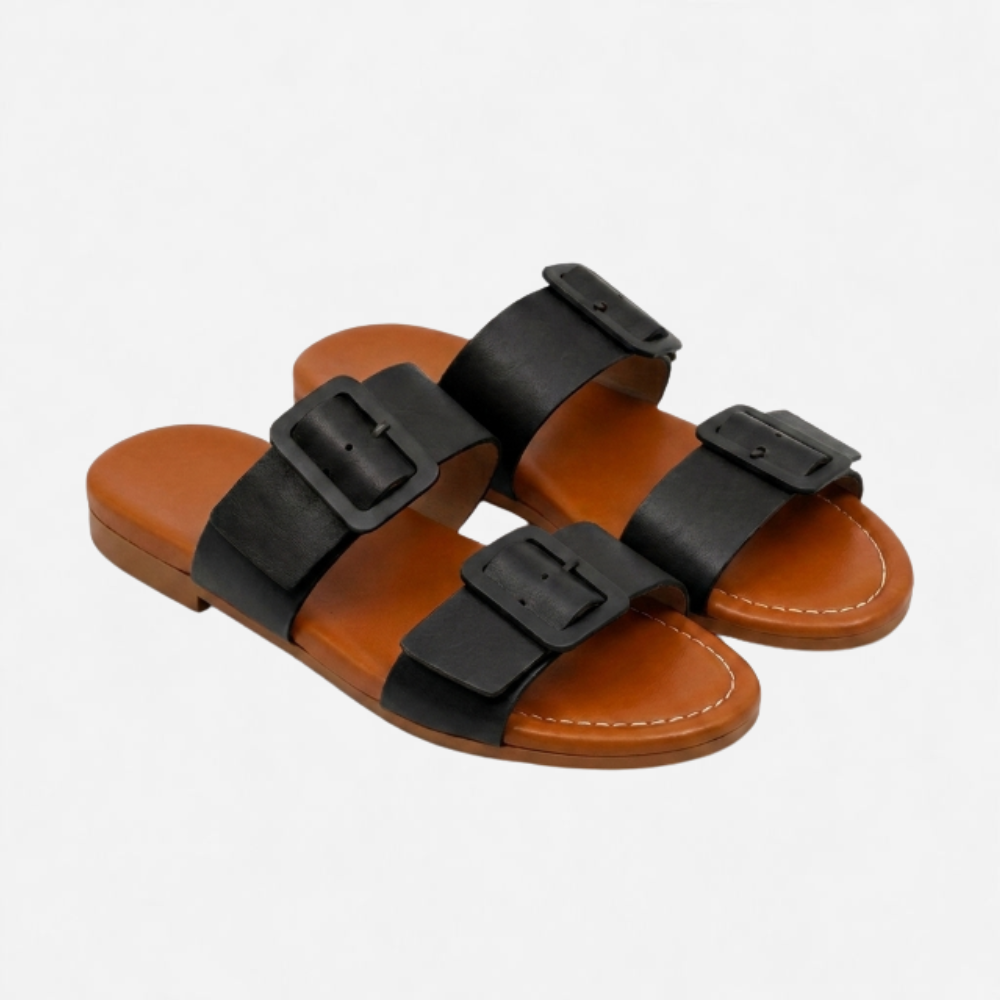 OLDMONEYLOOK | Women’s Refined Open Toe Flat Slippers
