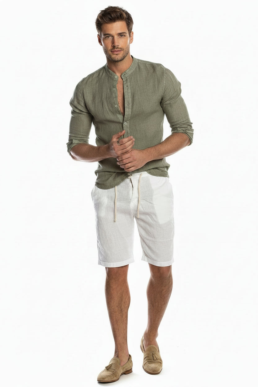 Men's Shirt Regular Fit Buttons Classic Collar Casual Summer