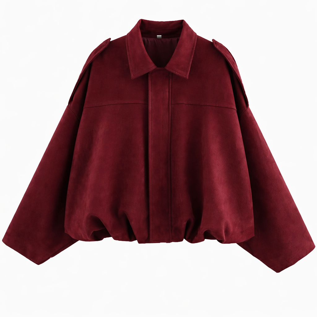 FRESH LABEL | Hailey Oversized Bomber Jacket