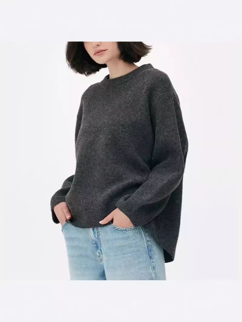 Klara | Comfortable Long Sleeve Round Neck Sweater with Stretch