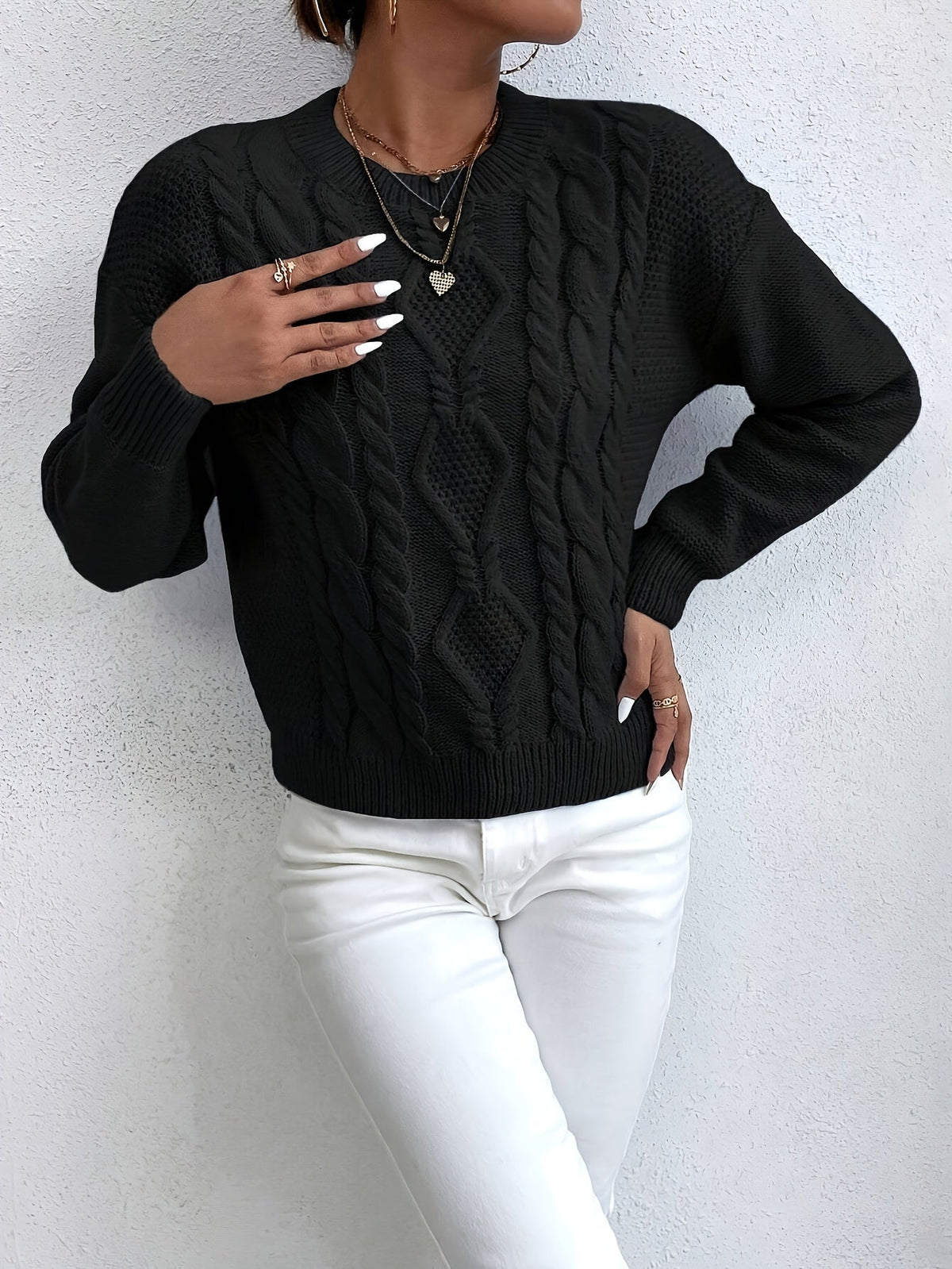 Gwendolyn | Cozy Chunky Cable Knit Sweater
