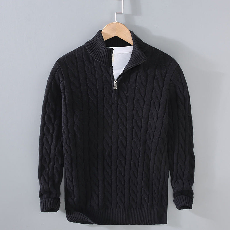 Cotton Zip Sweater