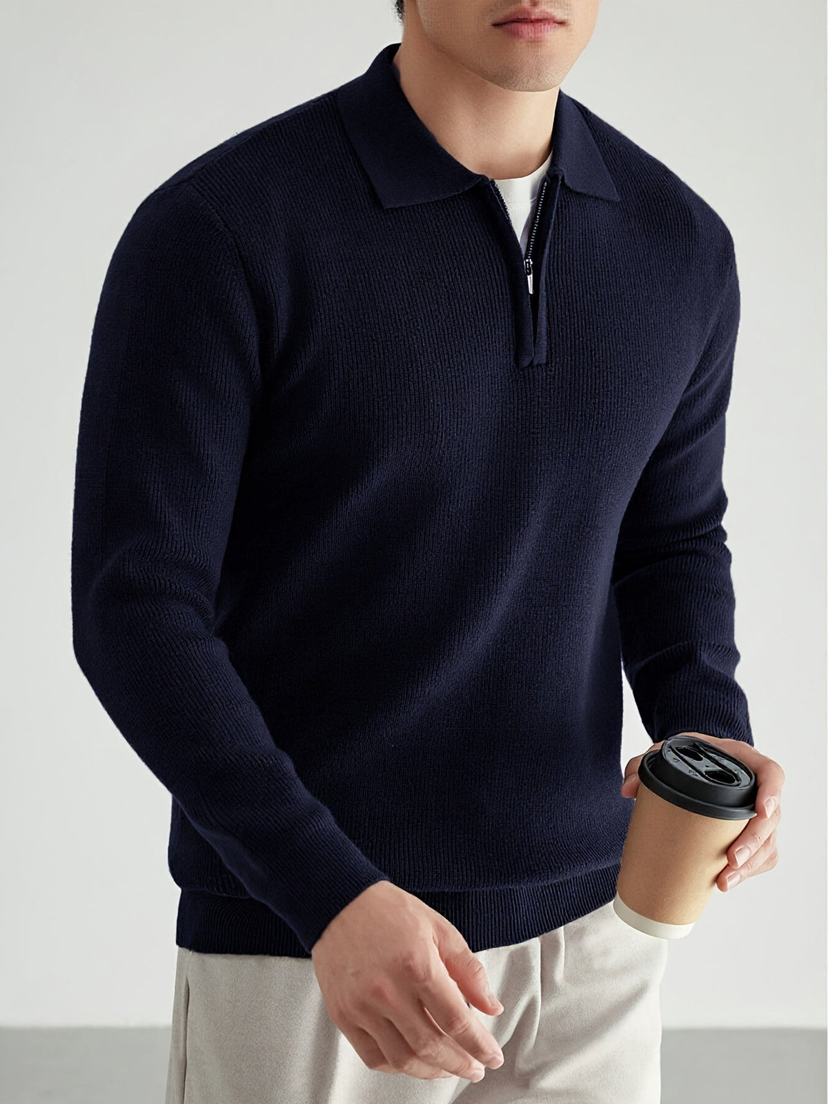 Douglas | Quarter-Zip Polo Sweater