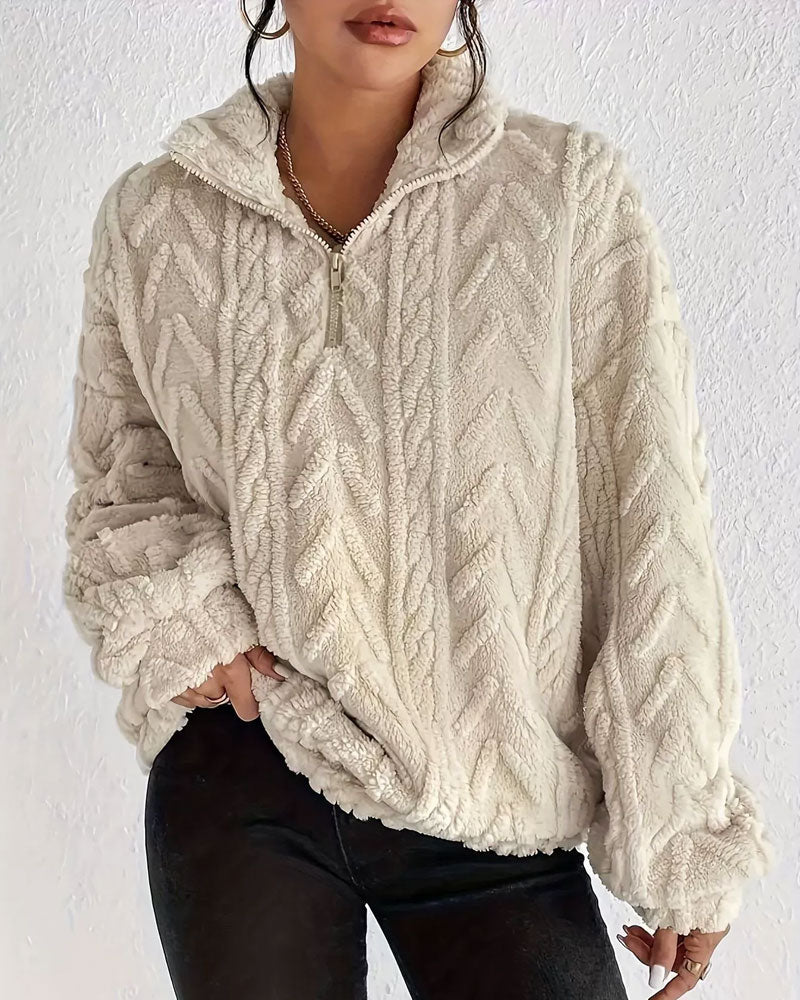 Reversible Fleece Half-Zip Sweatshirt