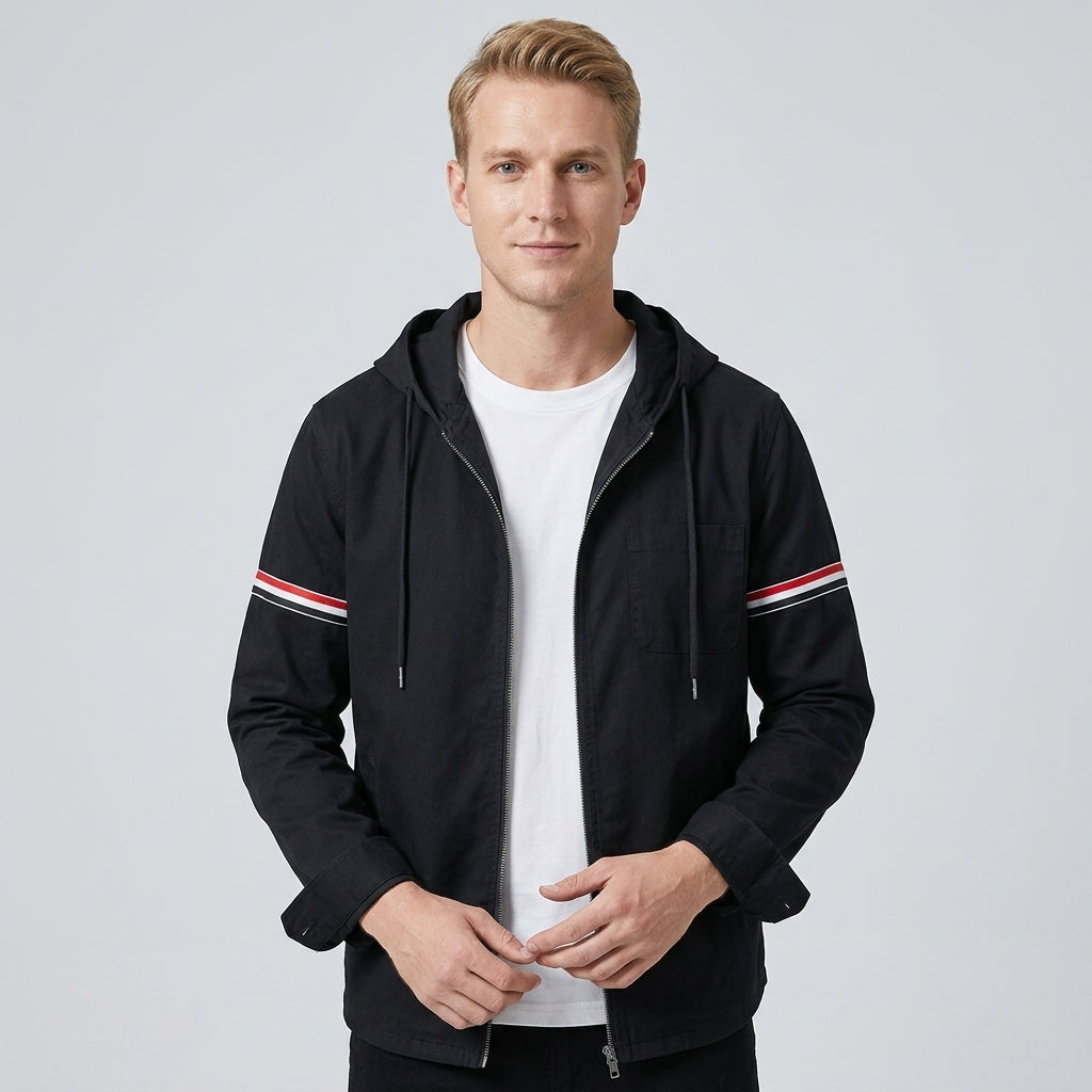 Hooded Jacket with Zip for Men