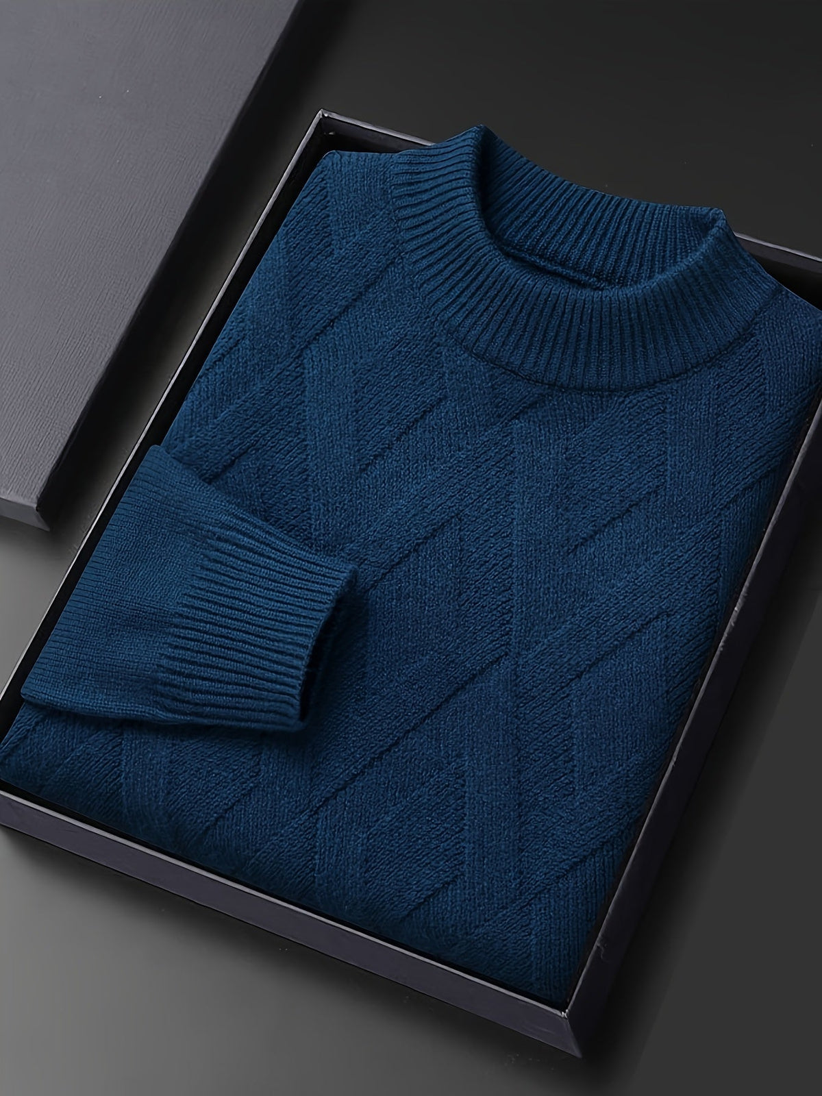 Leland | Textured Mock Neck Sweater
