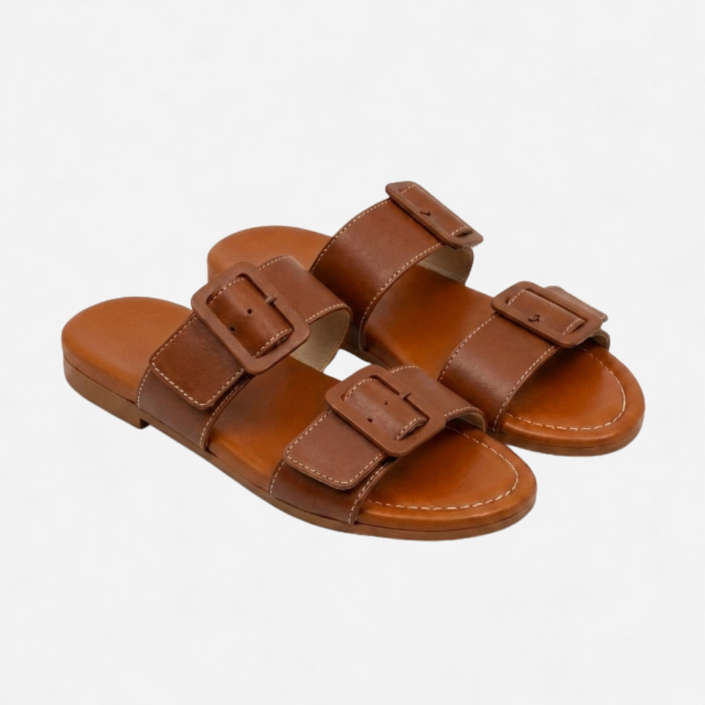 OLDMONEYLOOK | Women’s Refined Open Toe Flat Slippers