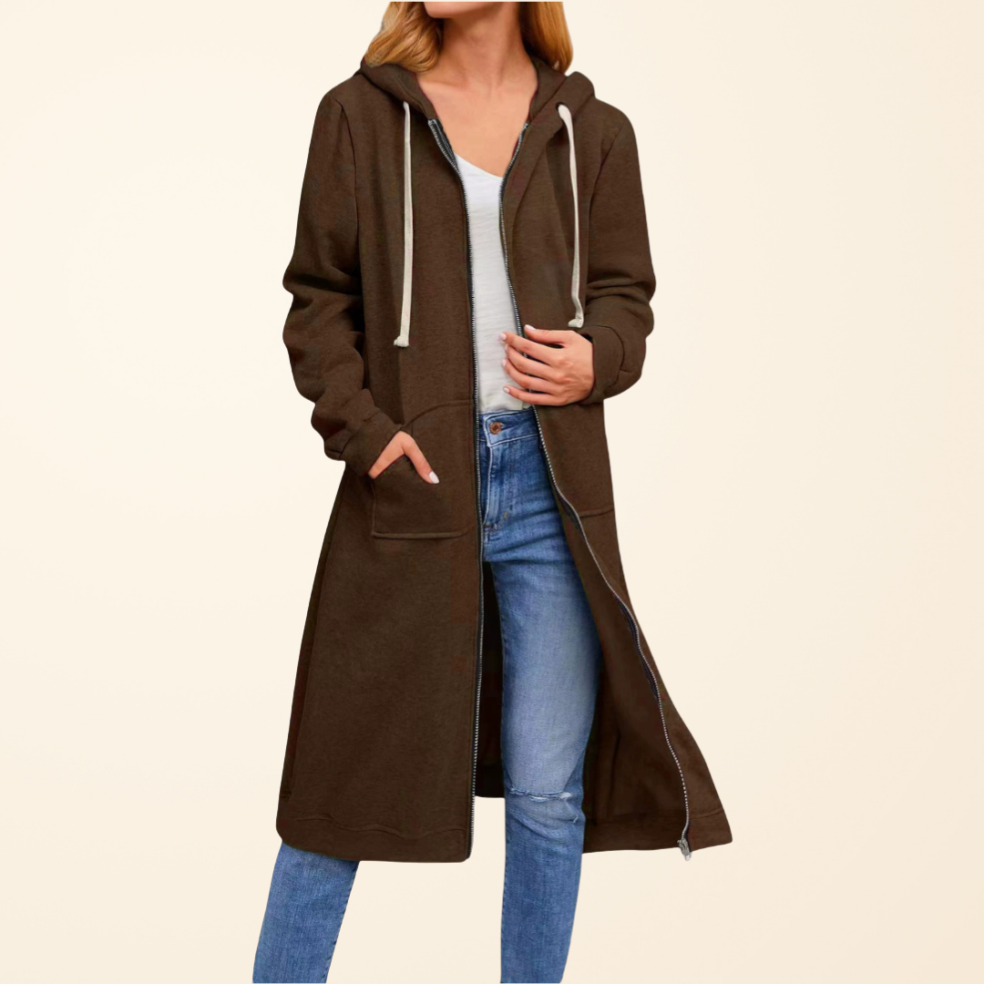 Women's Long Zipper Vest