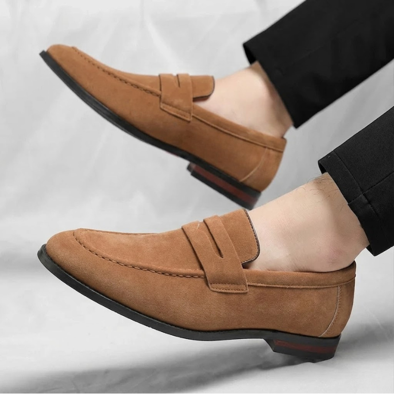Marco Suede Penny Loafers