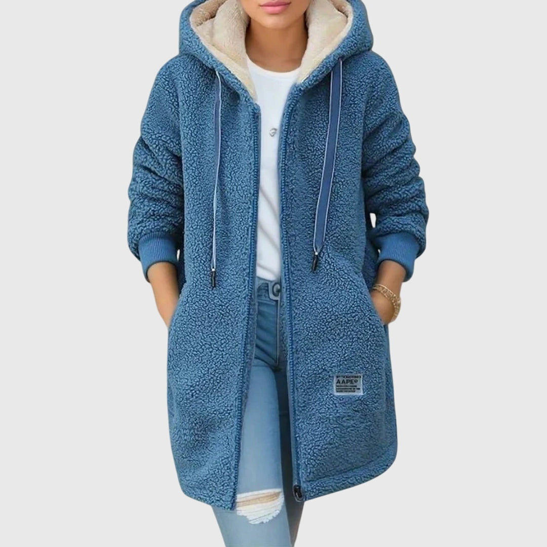Women's Teddy Coat | Cozy Hood & Warmth