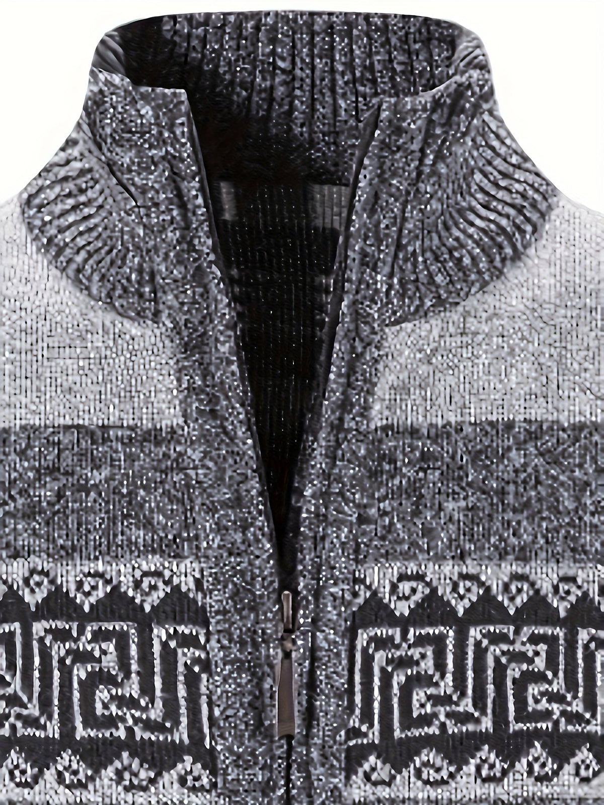Brooks | Stylish Patterned Full-Zip Cardigan