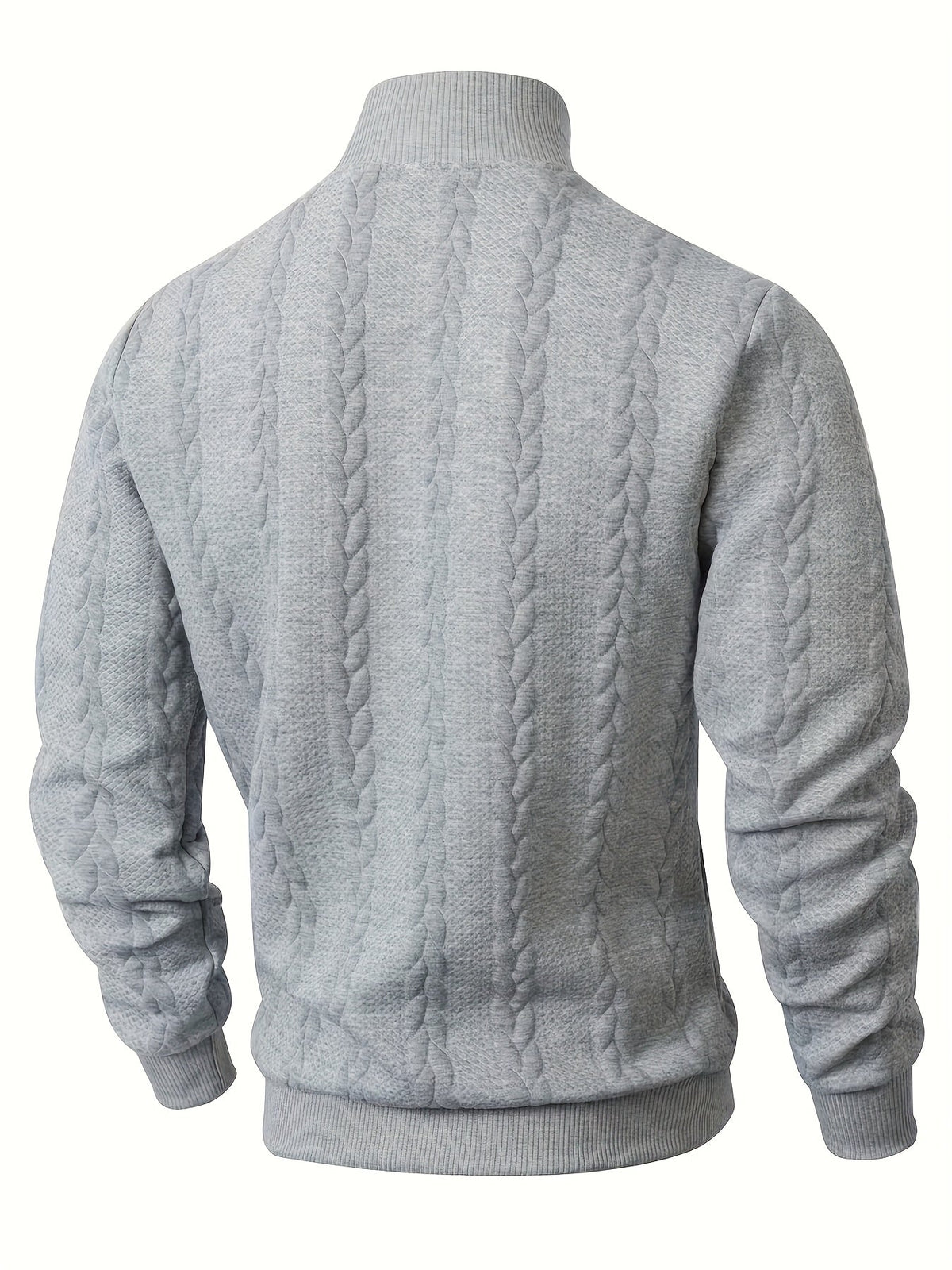 Brennan | Cozy Textured High-Neck Sweatshirt