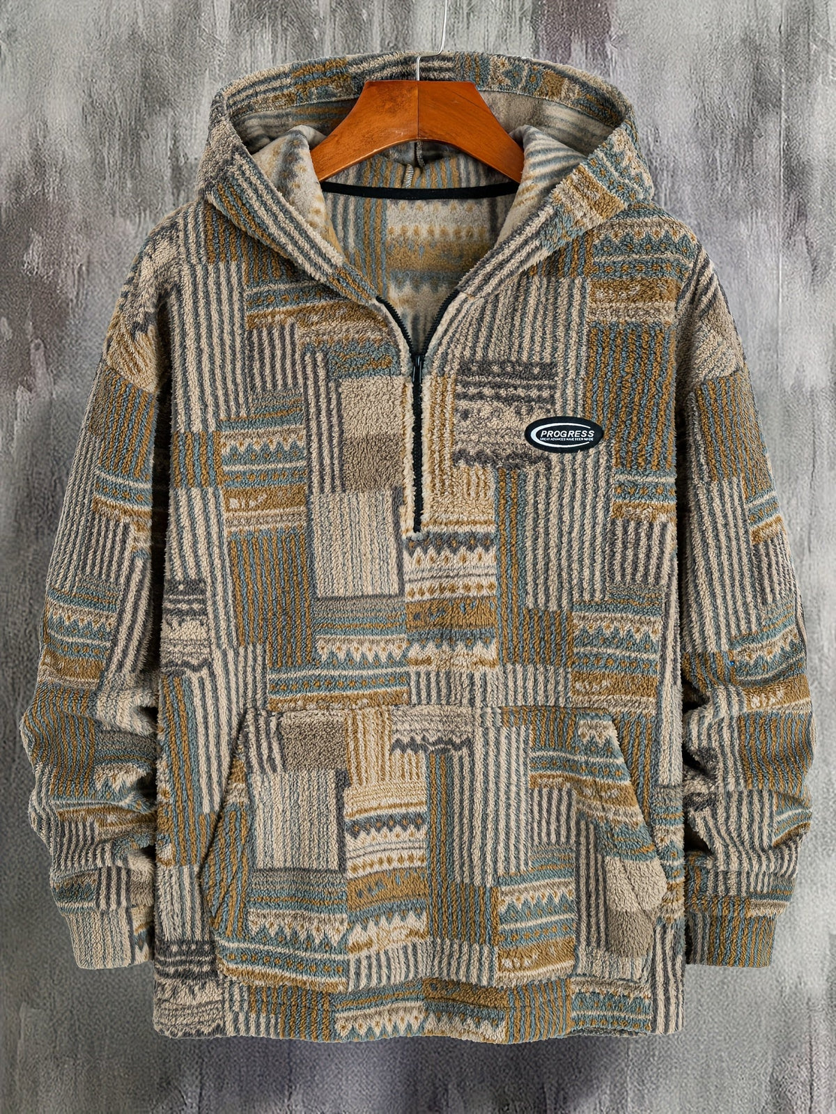 Desmond | Cozy Patterned Half-Zip Sweater