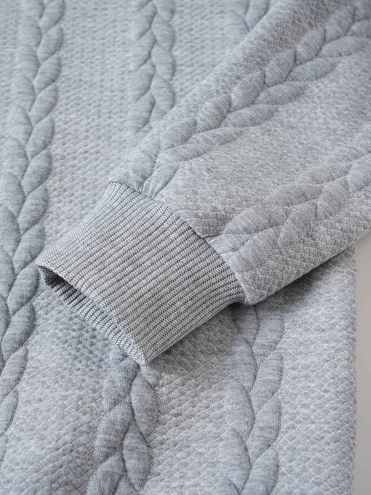 Brennan | Cozy Textured High-Neck Sweatshirt