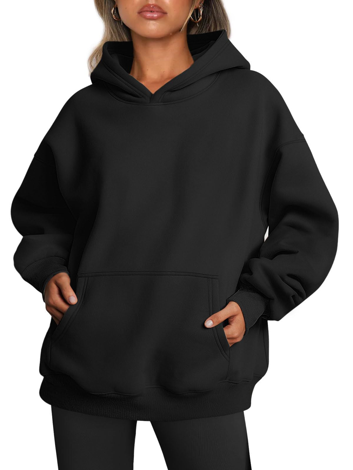 Elin | Cozy Oversized Fleece Hoodie with Kangaroo Pocket