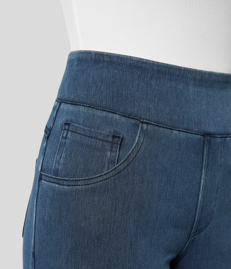 Ladies' Comfy High-Waisted Stretch Trousers | Stylish, Smooth and Flattering