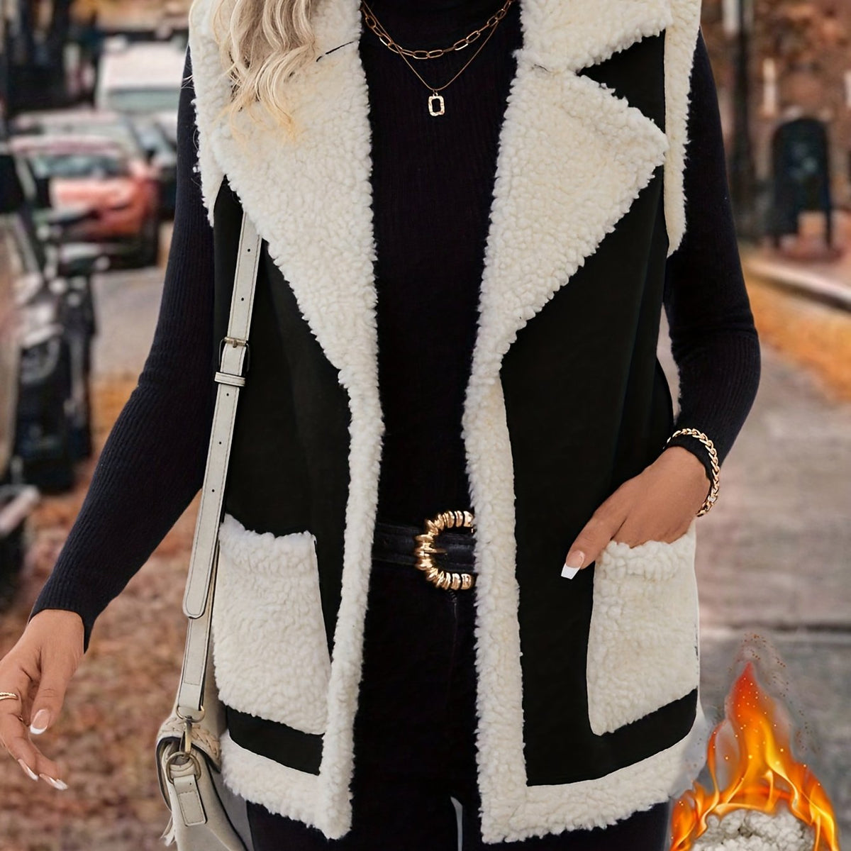 Cecily | Cozy Lined Lapel Vest