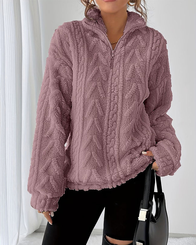 Reversible Fleece Half-Zip Sweatshirt