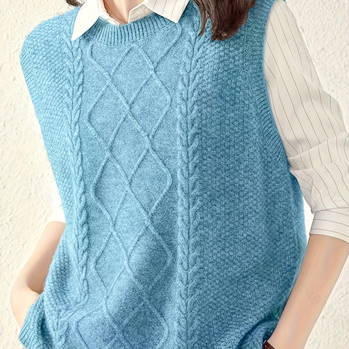 Eliza | Knit Cable Vest