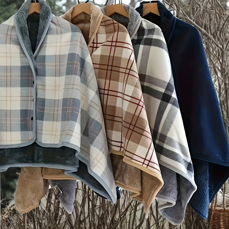 Rosamund | Cozy Plaid Wrap Scarf