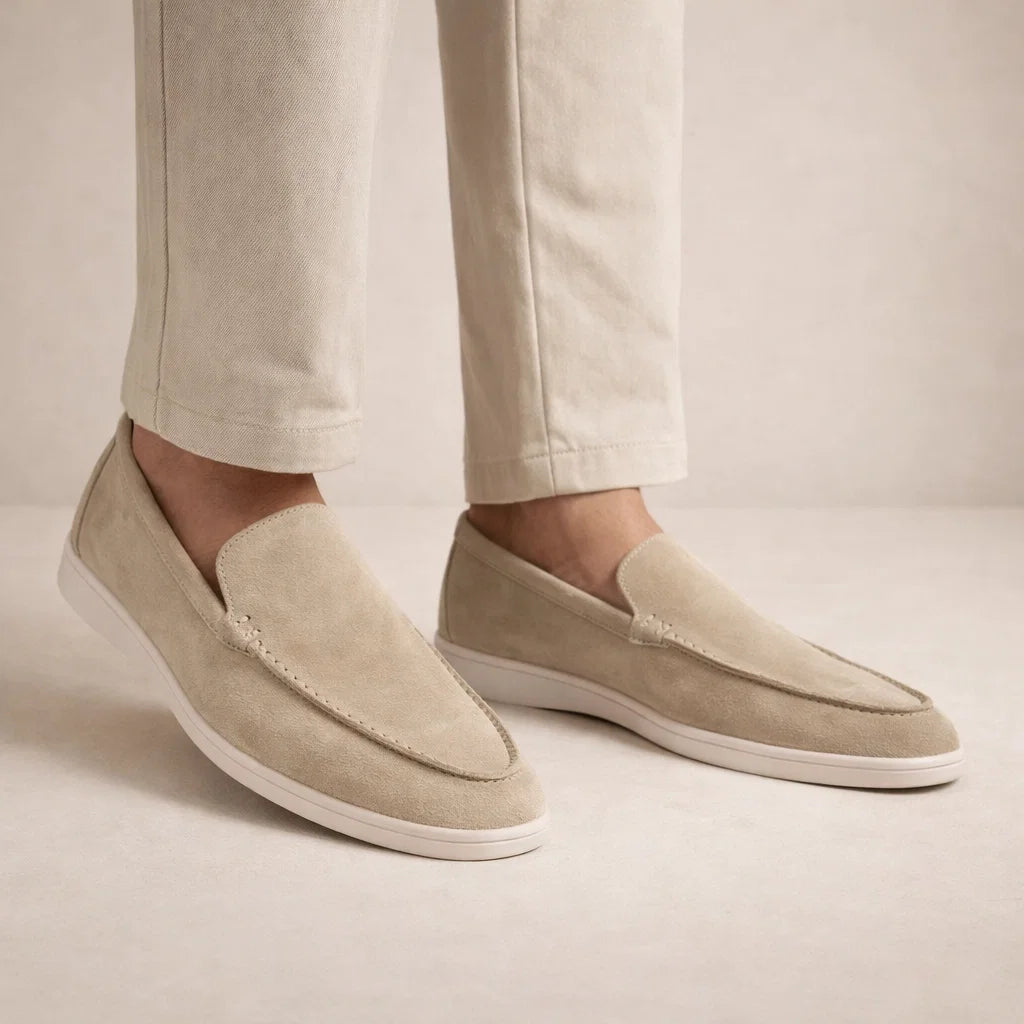 Casual loafers Men Regular Fit Leather Upper Slip-on Model