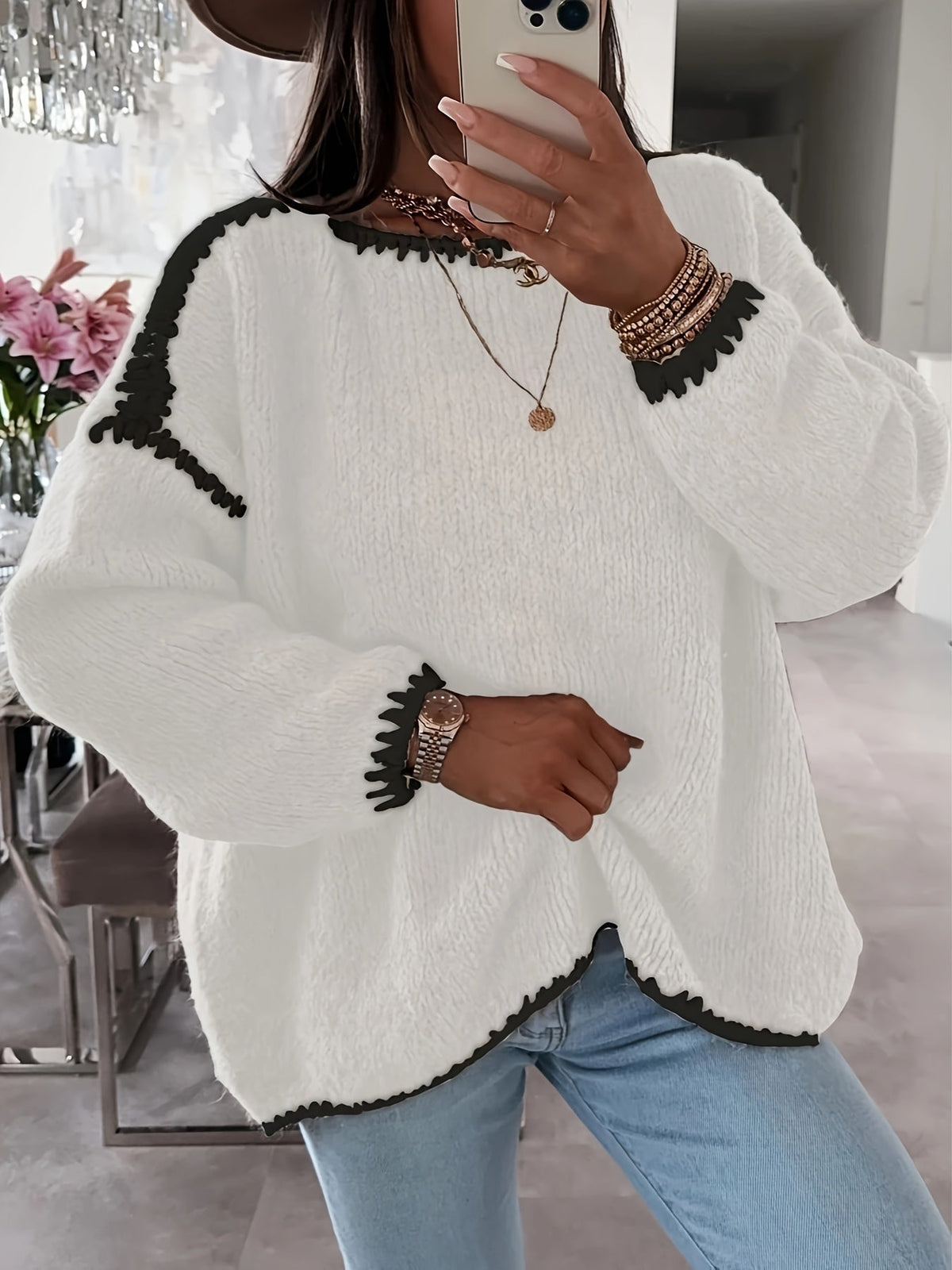 Adaline | Cozy Boat Neck Sweater