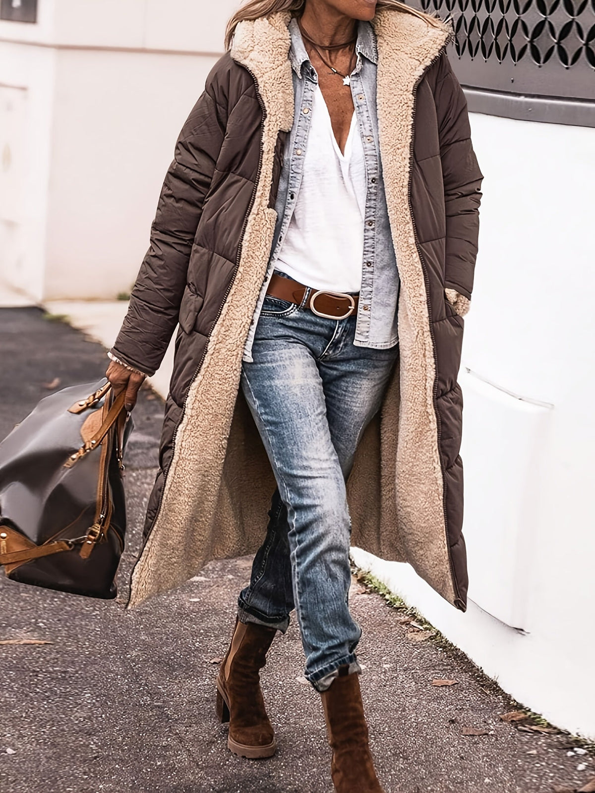Women's Long Fit Winter Coat | Breathable Design