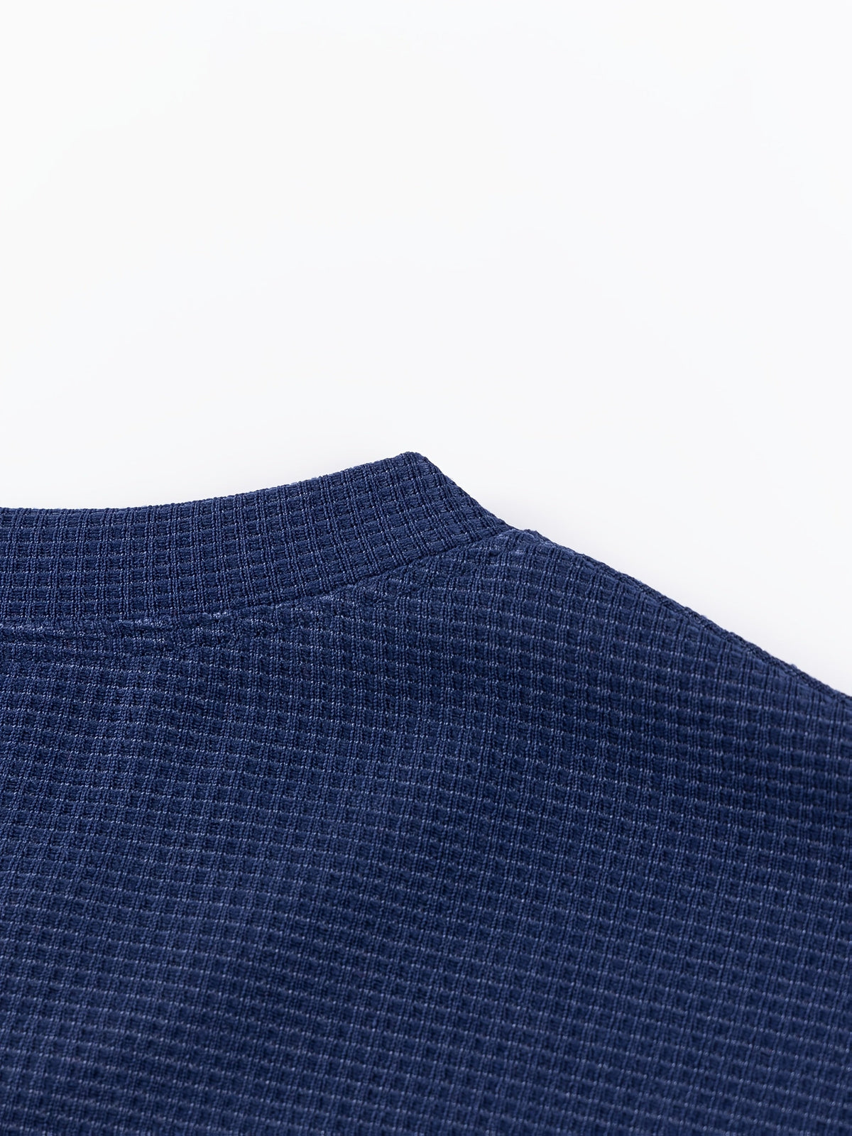 Frederick | Long Sleeve Top with Textured Waffle Knit