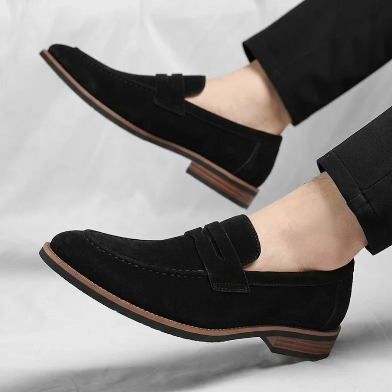 Marco Suede Penny Loafers