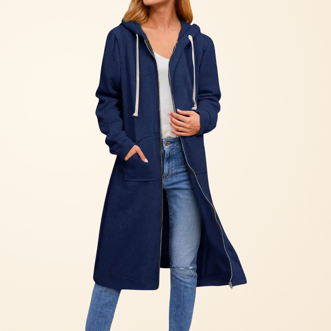 Women's Long Zipper Vest