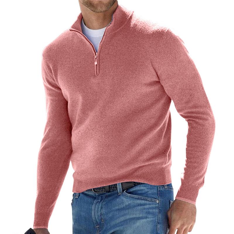 Men's Half-Zip Knitted Sweater | Comfort Meets Style