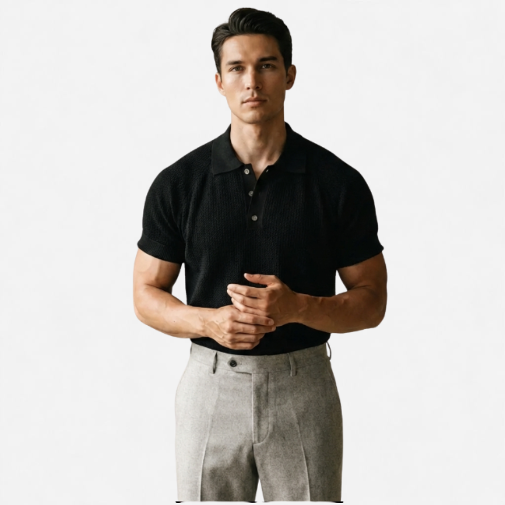 OLDMONEYLOOK | Men’s Refined Summer Knit Shirt