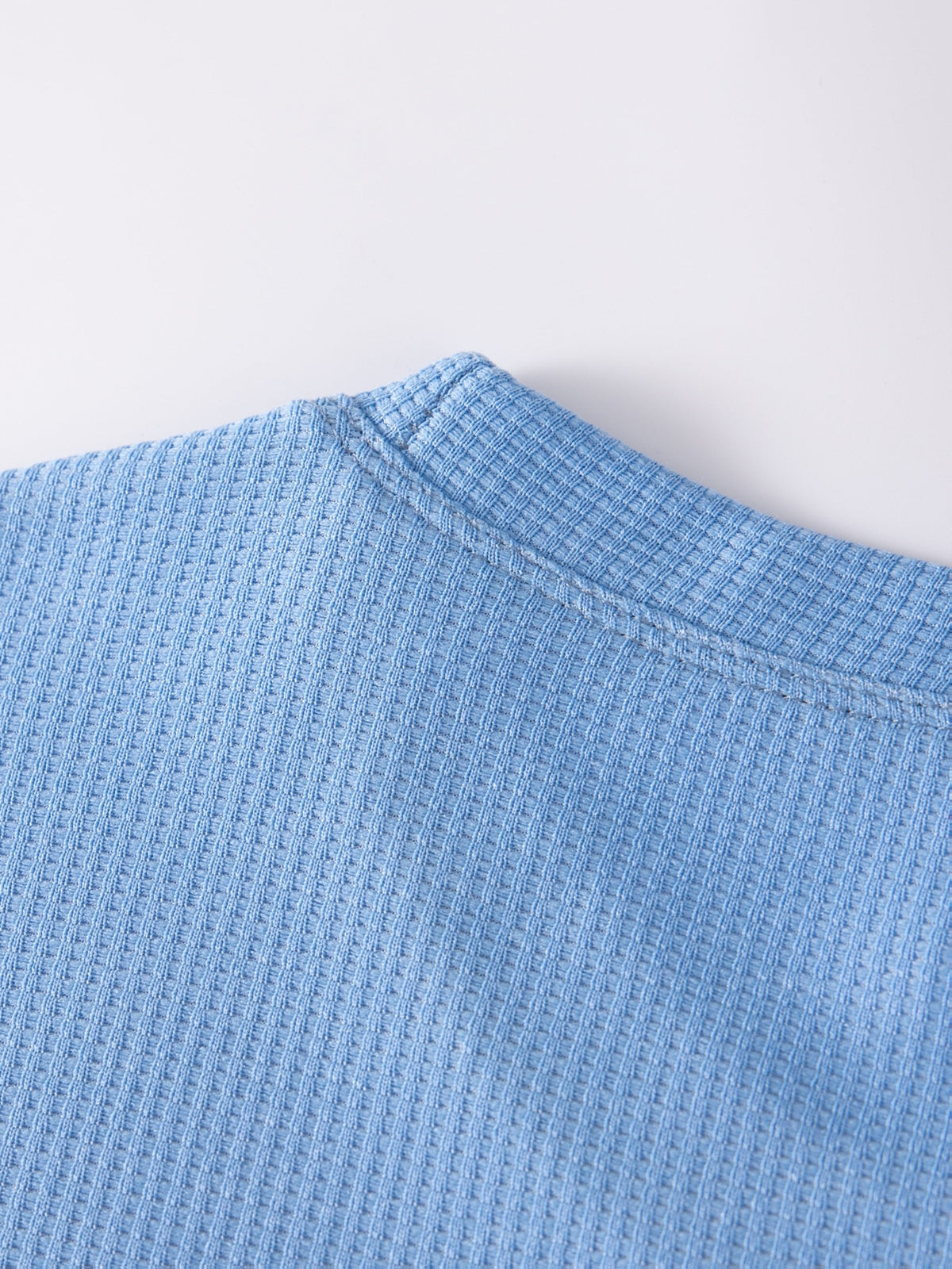 Frederick | Long Sleeve Top with Textured Waffle Knit
