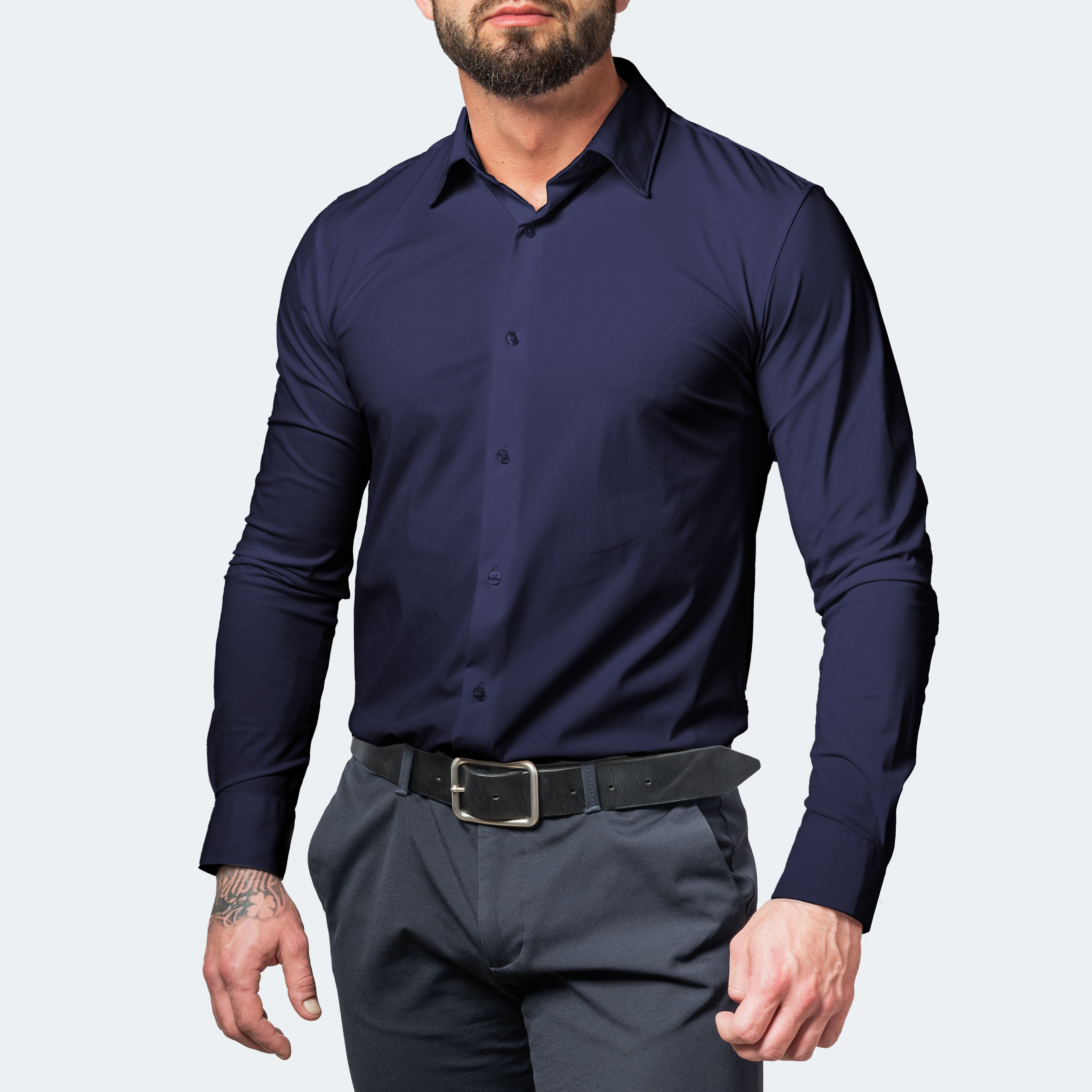 Men's Shirt White - Extreme Stretch & Non-Iron