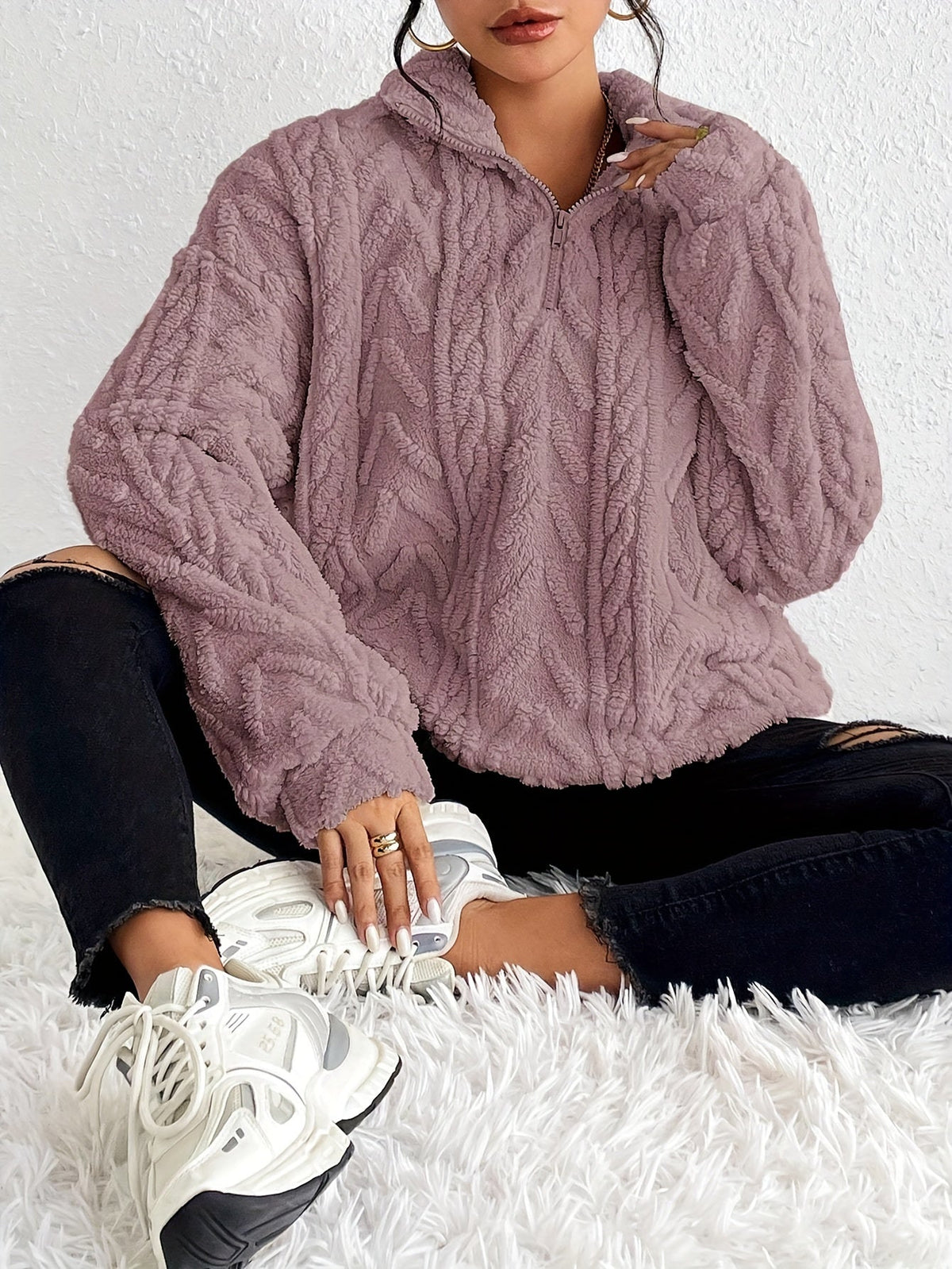 Women's Soft & Cozy Quarter-Zip Pullover