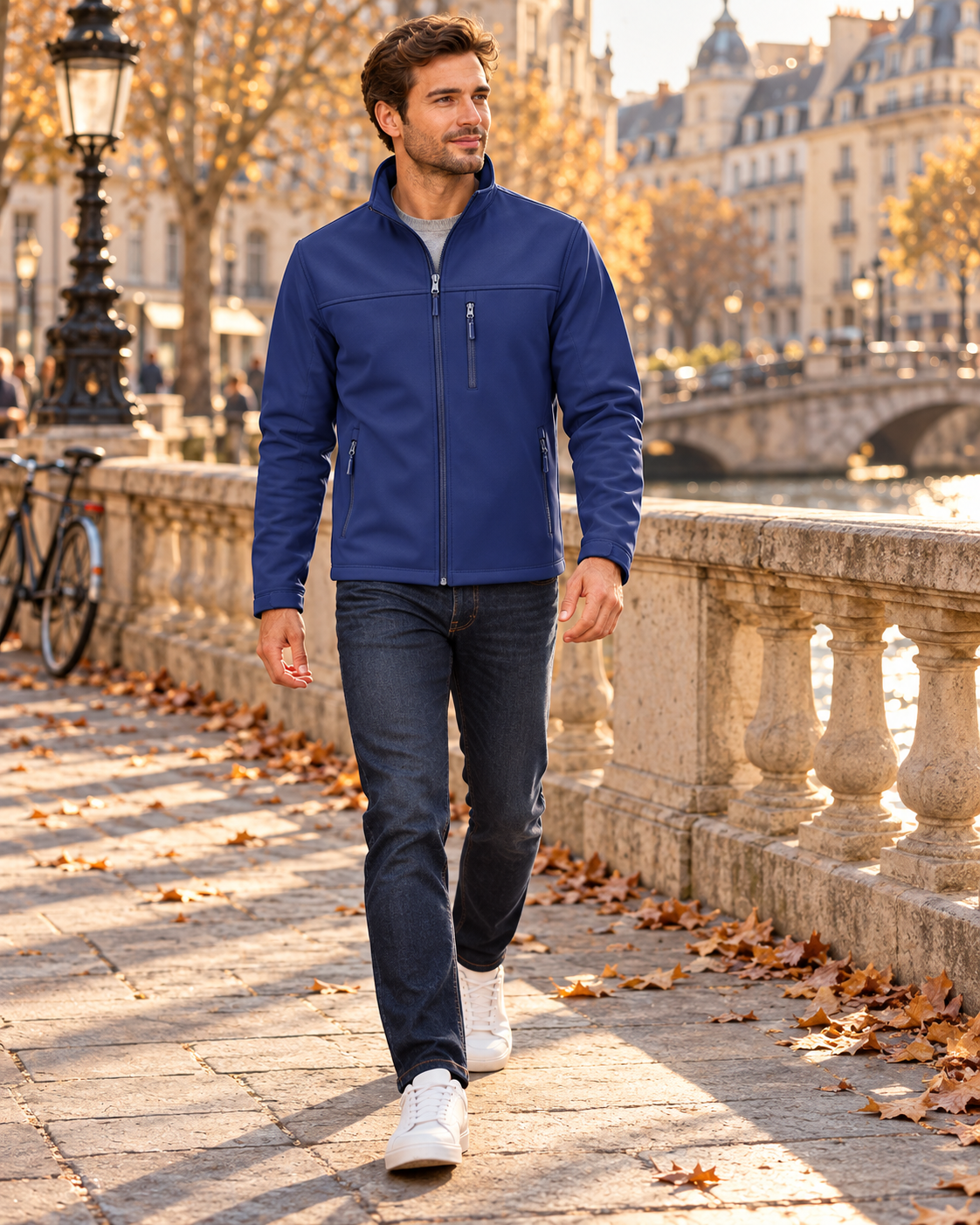 Kellan Men's Lightweight Waterproof Softshell Jacket with Fleece Lining – Ideal for Outdoor Adventures