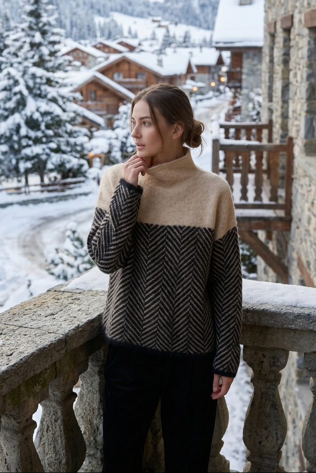 Cozy Everyday Roll Neck Knit Sweater