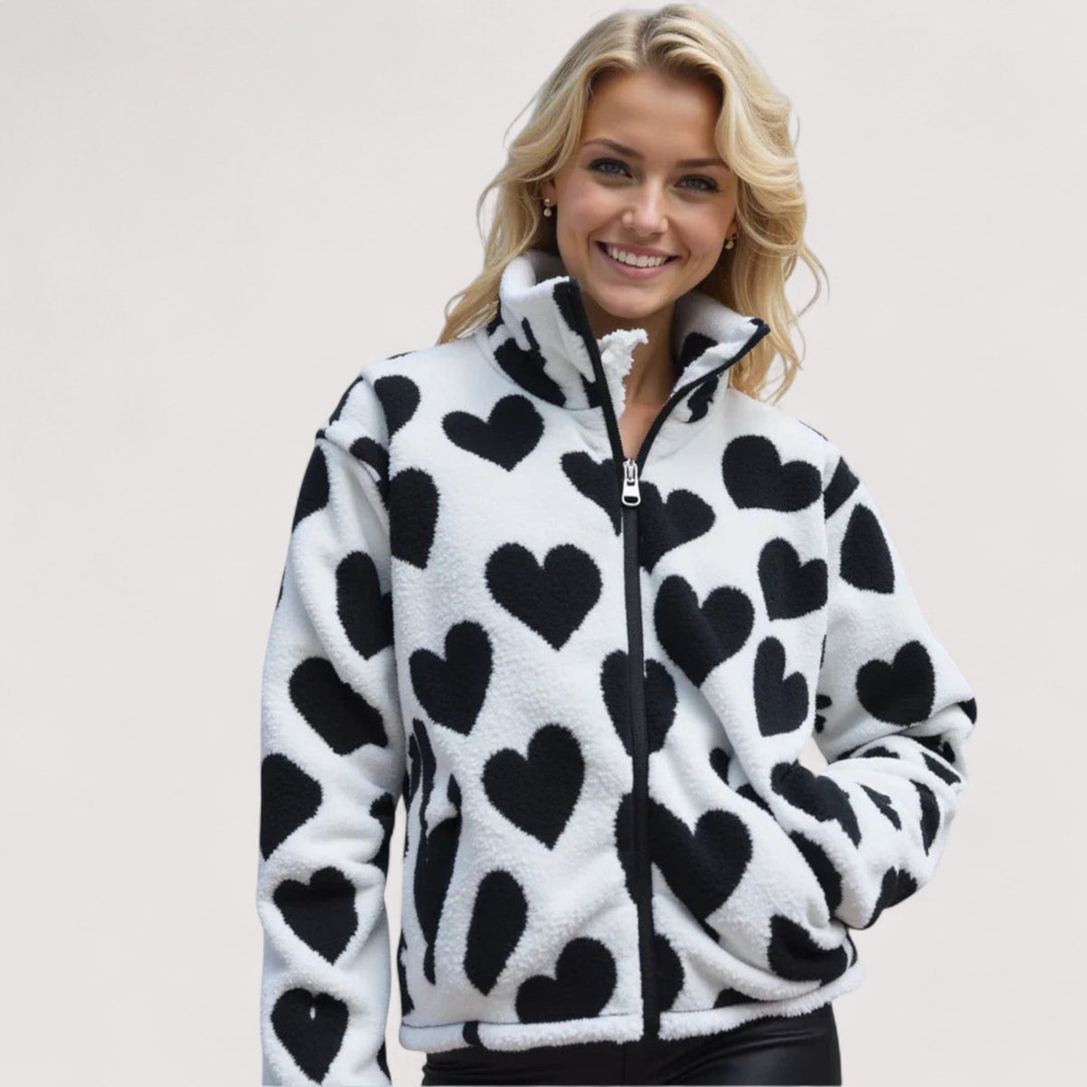 Women's Heart-Shaped Reversible Jacket