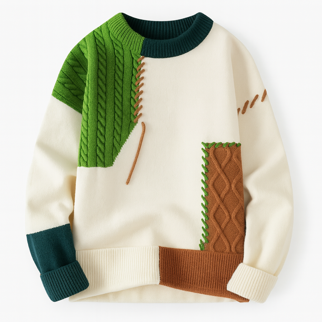 Arty Patch Sweater (FINAL SALE)