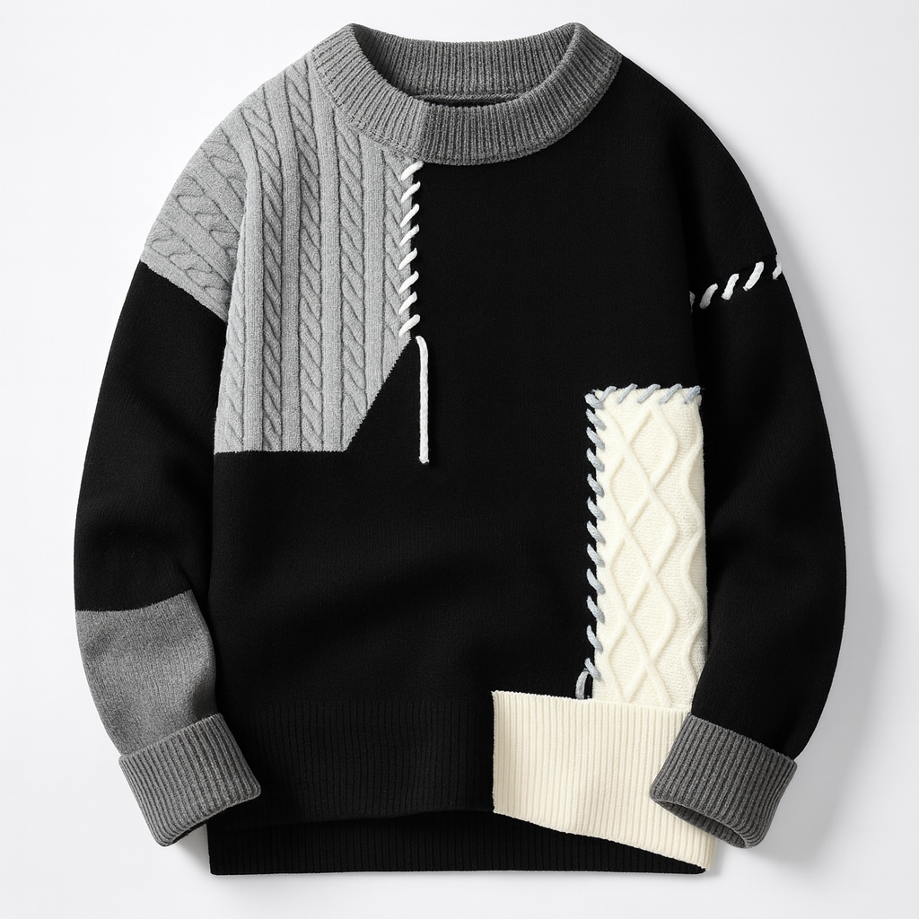Arty Patch Sweater (FINAL SALE)