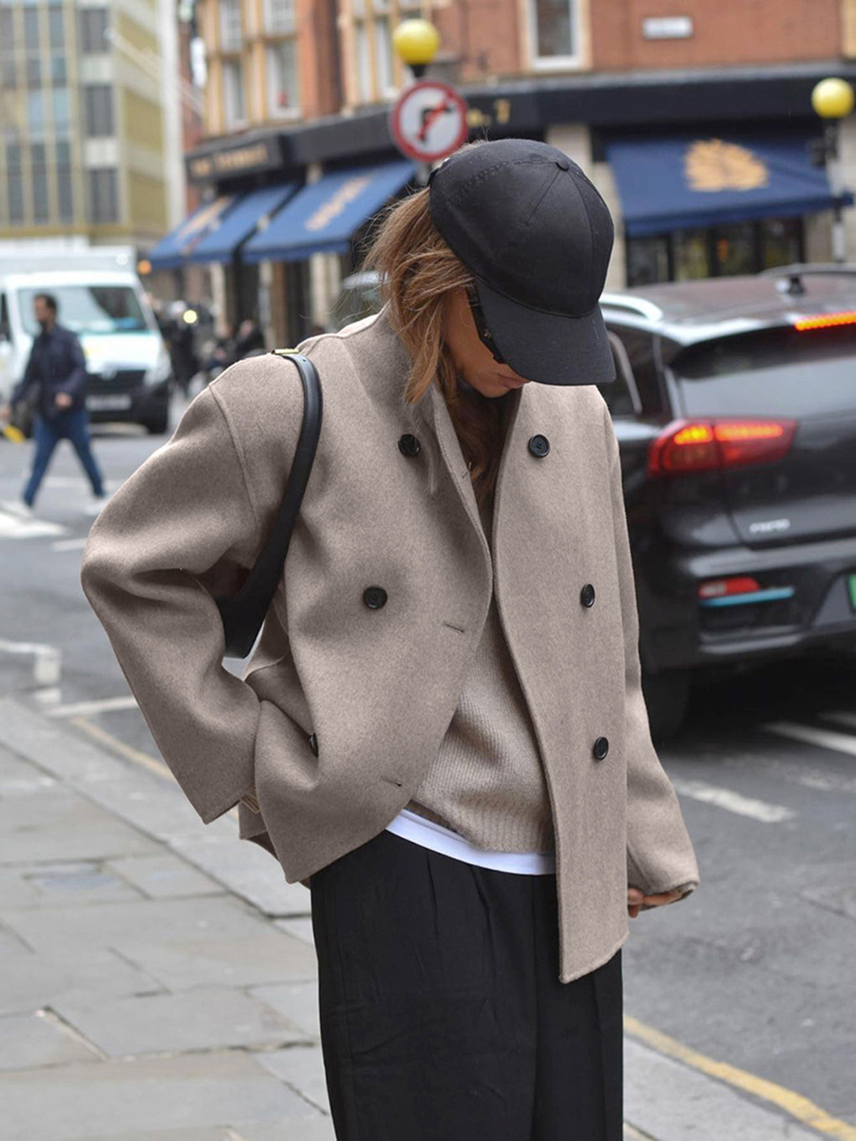 Charlene | Women's Double-Breasted Peacoat