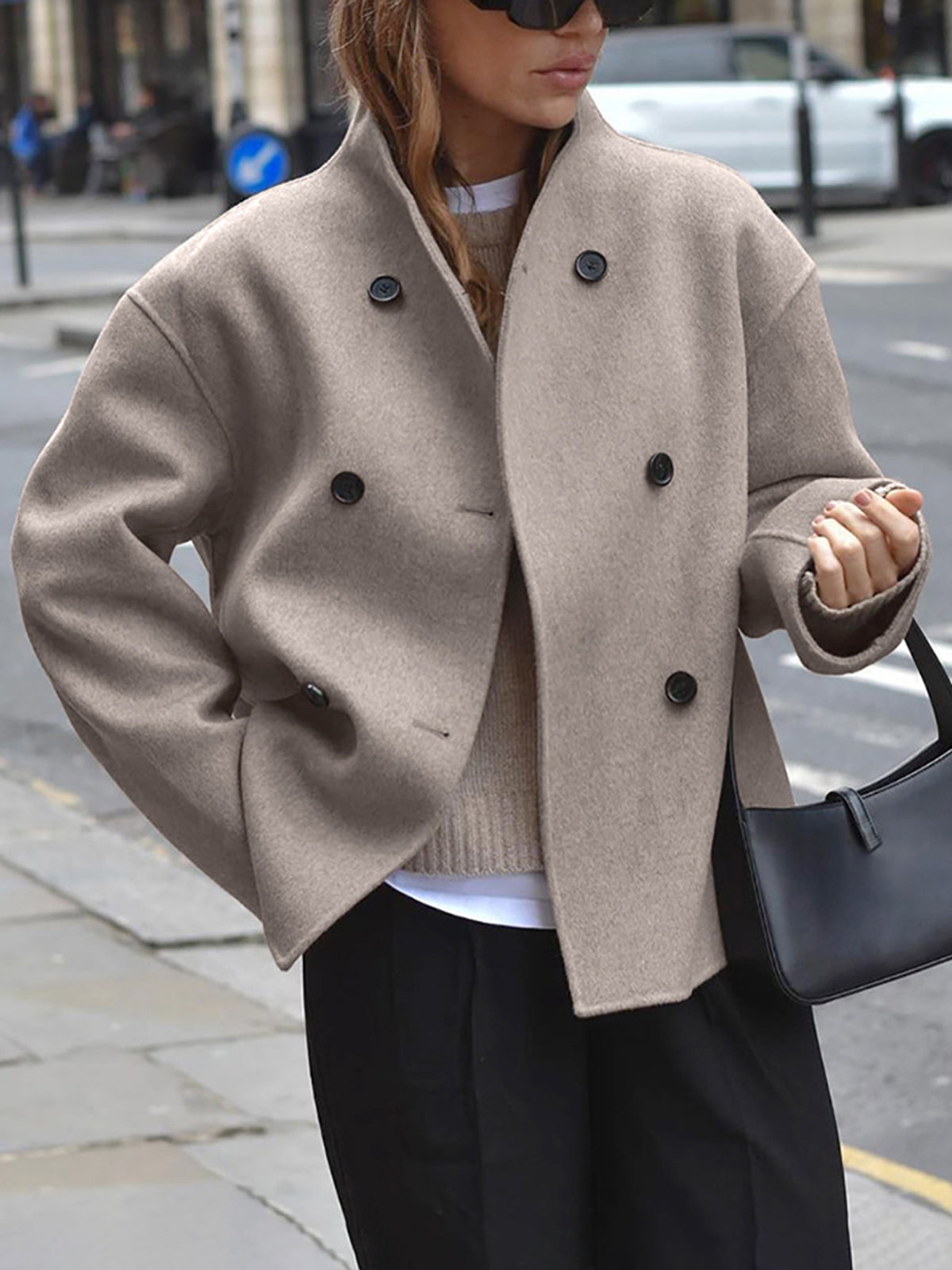 Charlene | Women's Double-Breasted Peacoat