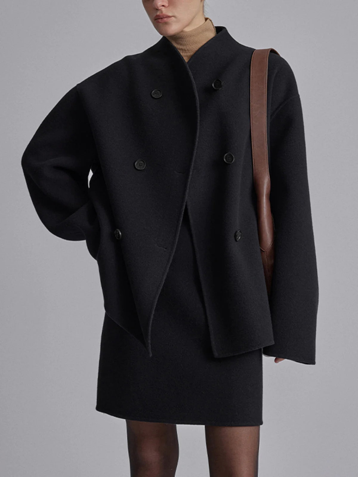 Charlene | Women's Double-Breasted Peacoat