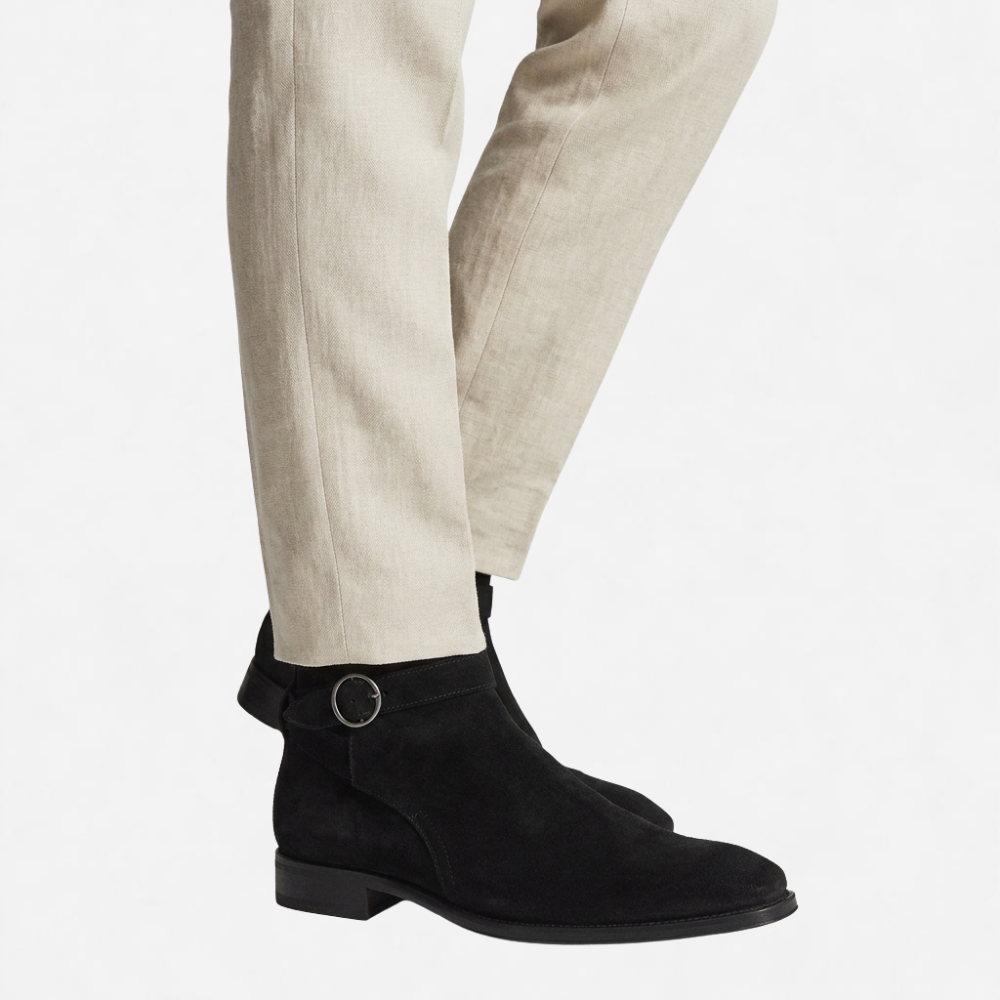 OLDMONEYLOOK | Men’s Refined Black Leather Ankle Boots