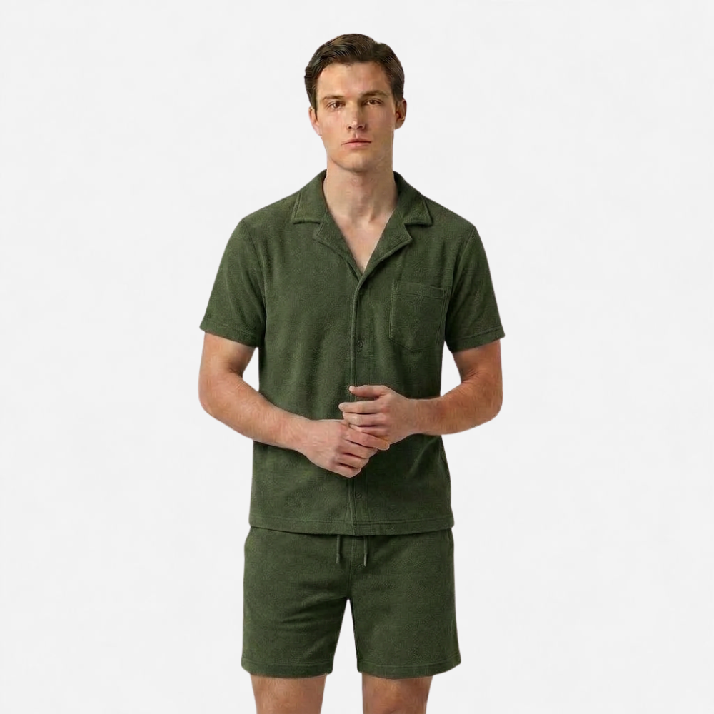OLDMONEYLOOK | Men’s Classic Camp Collar Lounge Set