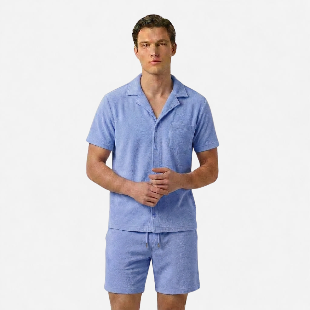 OLDMONEYLOOK | Men’s Classic Camp Collar Lounge Set