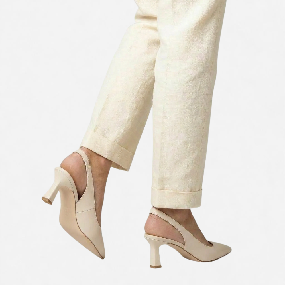 OLDMONEYLOOK | Women’s Refined Pointed Toe Heel Sandals